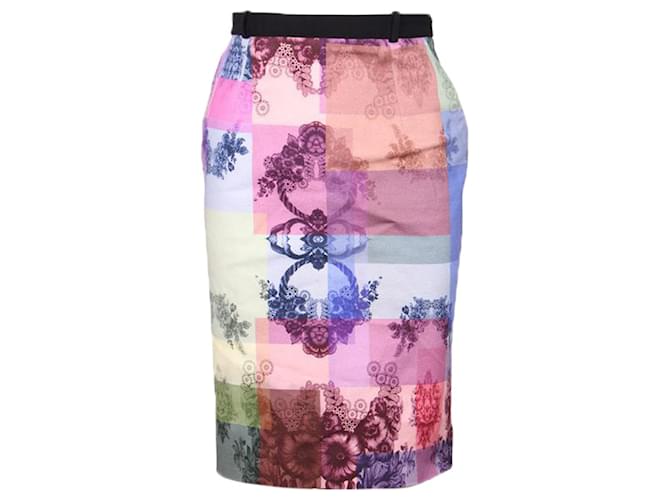 Preen By Thornton Bregazzi Abstract Floral Multicolor Print Skirt  ref.1207173