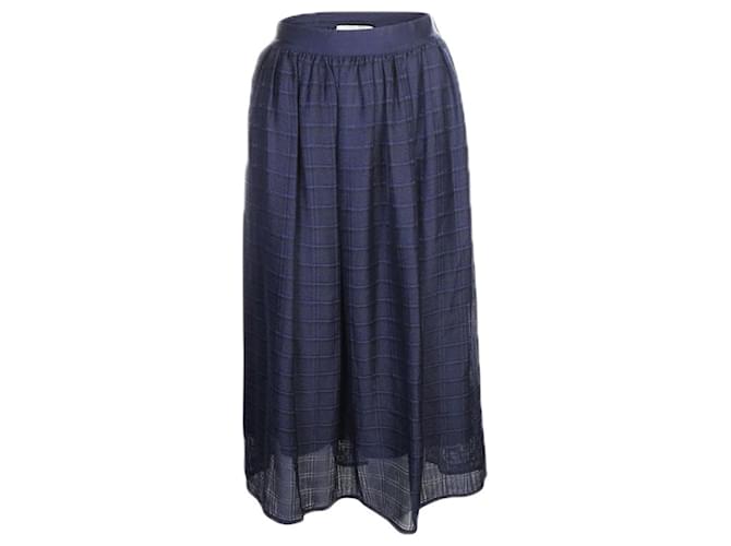 Zimmermann Navy Blue Skirt Cotton  ref.1207177