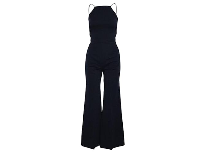 Reformation Navy Blue Jumpsuit with open back  ref.1207192