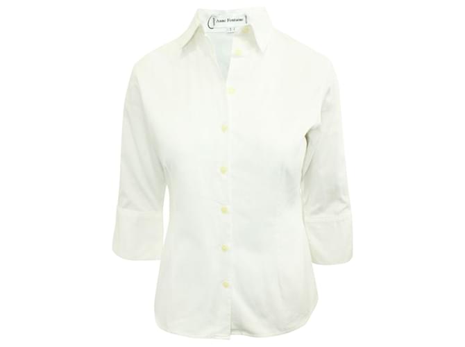 Autre Marque Camicia bianca Bianco Cotone  ref.1207194