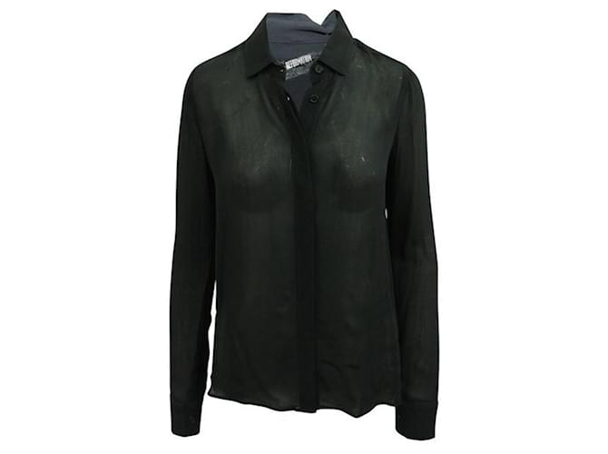 Reformation Black shirt Polyester  ref.1207223