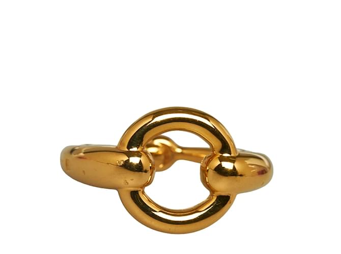 Ring Hermès Anello Sciarpa Mors D'oro Metallo  ref.1207242