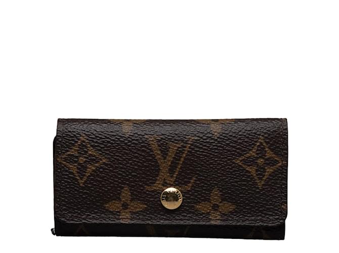 Louis Vuitton Monogram 4 Key Holder M62631 Brown Cloth  ref.1207248