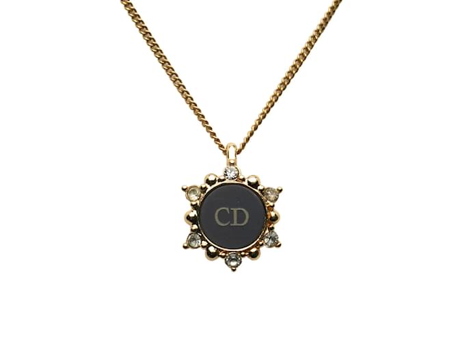 Dior Collana con pendente CD D'oro Metallo  ref.1207253