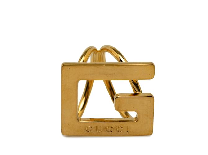 Gucci G Logo Scarf Ring Golden Metal  ref.1207254