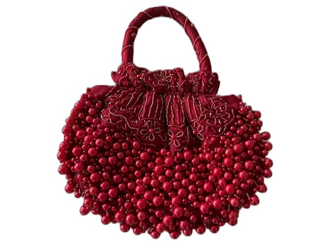 Autre Marque Handbags Red Pearl  ref.1207308