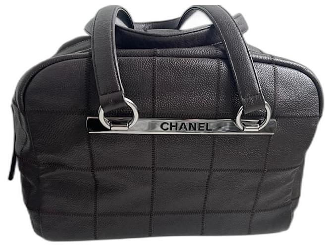Chanel bolsa de coco Marrom Couro  ref.1207347