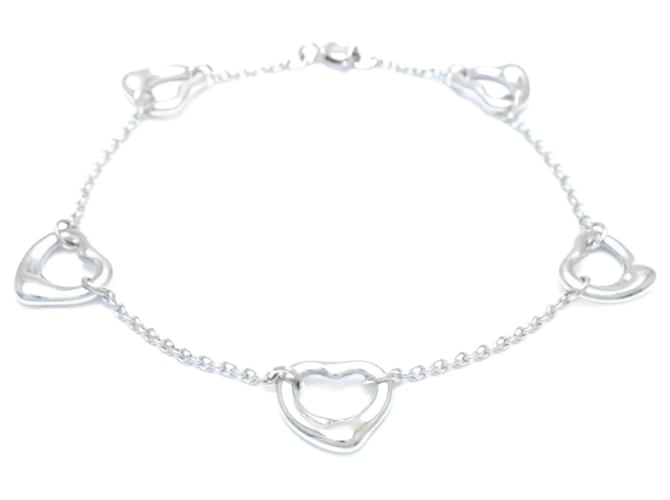 Tiffany & Co Open Heart Silvery Silver  ref.1207421