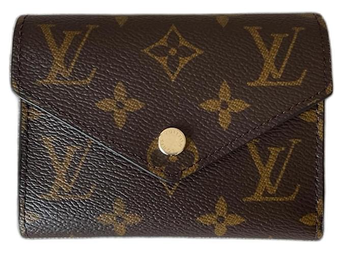 Louis Vuitton Portefeuille Victorine Brown Cloth  ref.1207547