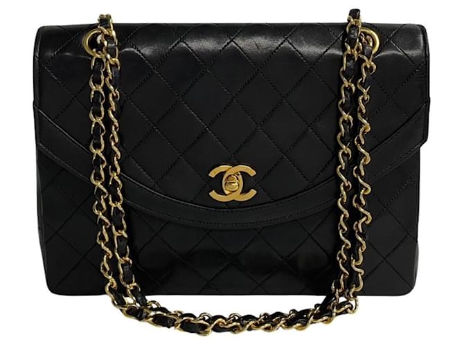 Classique Chanel Cuir Noir  ref.1207625