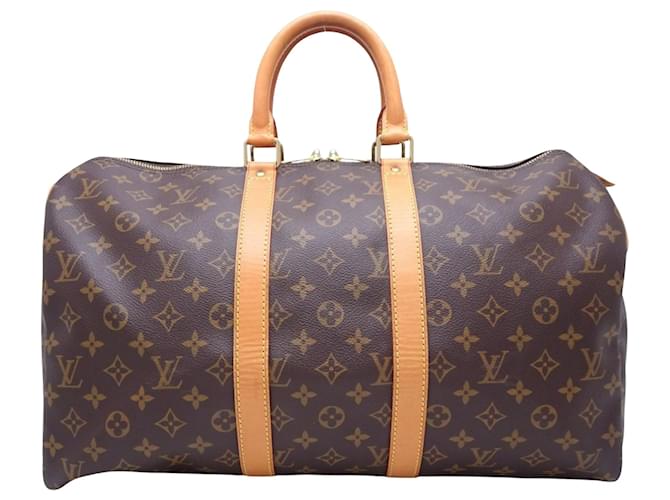 Louis Vuitton Keepall 45 Brown Cloth  ref.1207672