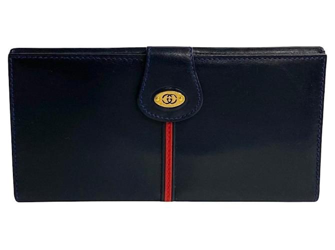 gucci Navy blue Leather  ref.1207792