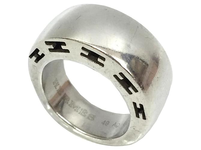 Ring Hermès Hermes Prata Prata  ref.1207856