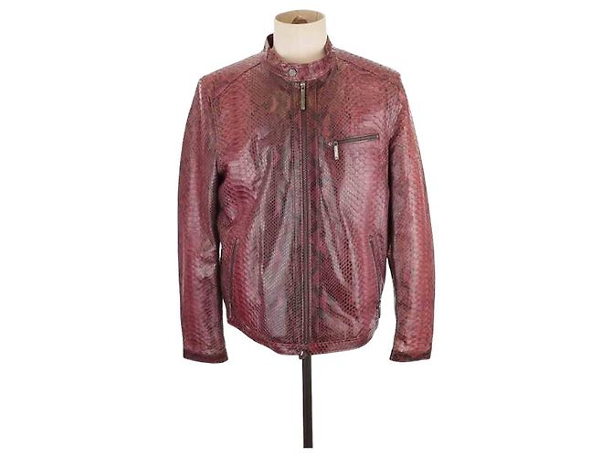 Philipp Plein Burgunderrote Jacke Bordeaux