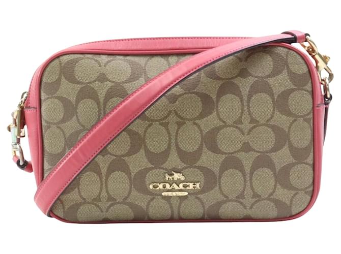 Coach Camera Pink Leather  ref.1207963