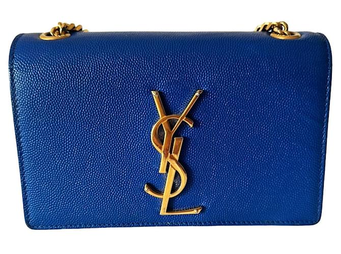 Kate Monogramme Saint Laurent Kate Crossbody Bag Blue Leather  ref.1208055