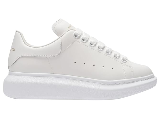 Oversized Sneakers - Alexander Mcqueen - Leather - White Pony-style calfskin  ref.1208113
