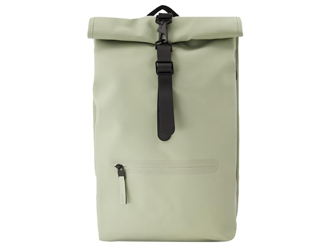 Rolltop Rucksack Backpack - Rains - Synthetic - Green  ref.1208119
