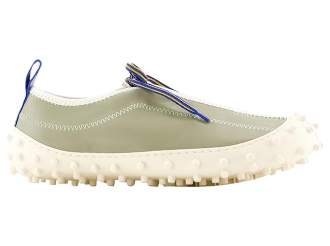 Autre Marque 1000chiodi Sneakers - Sunnei - Leather - Khaki Green Pony-style calfskin  ref.1208161