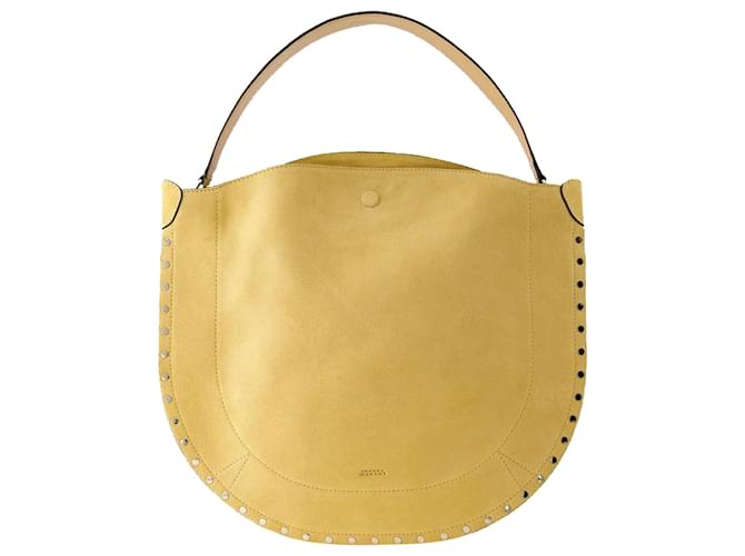 Oskan Hobo Bag - Isabel Marant - Leather - Yellow Pony-style calfskin  ref.1208174