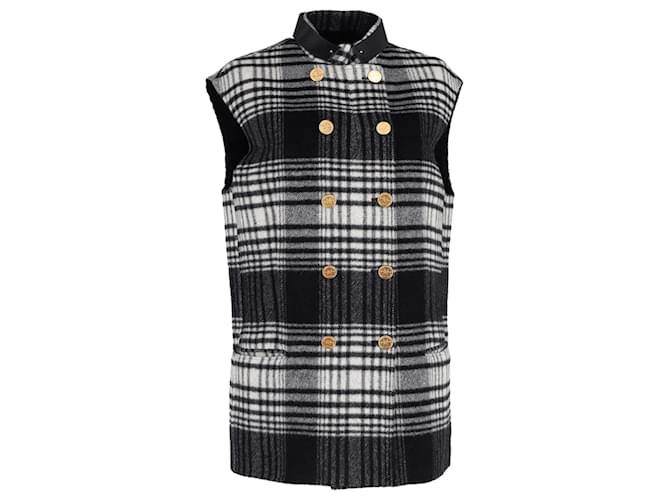 Louis Vuitton Plaid Vest in Black Wool  ref.1208197