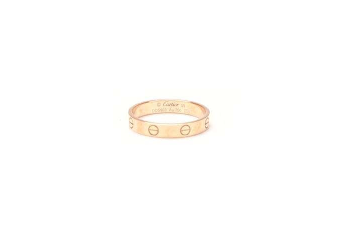 Cartier 18K Love Wedding Ring Metal Pink gold  ref.1208269