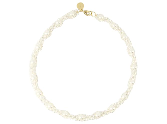 Crystal Daisy Necklace - Simone Rocha - Polyester - Pearl  ref.1208341