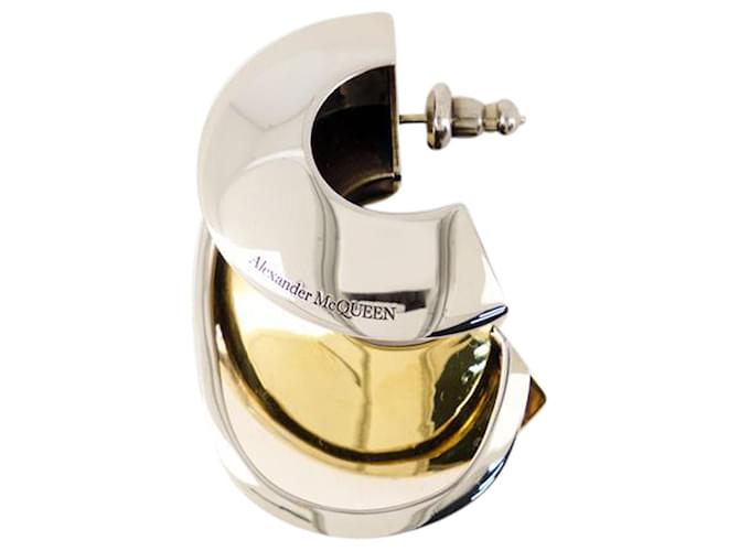 Ear cuff - Alexander Mcqueen - Brass - Silver Silvery Metallic  ref.1208344