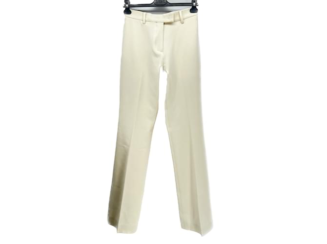 Autre Marque PAPER MOON  Trousers T.International S Wool Cream  ref.1208356