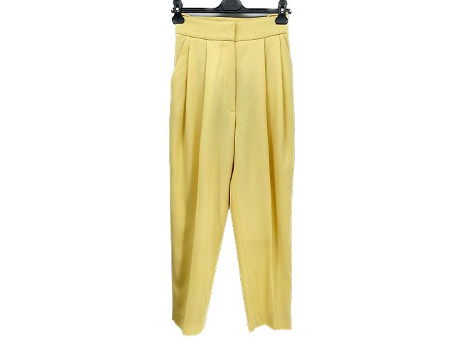 Petar Petrov Hose T.FR 34 Wolle Gelb