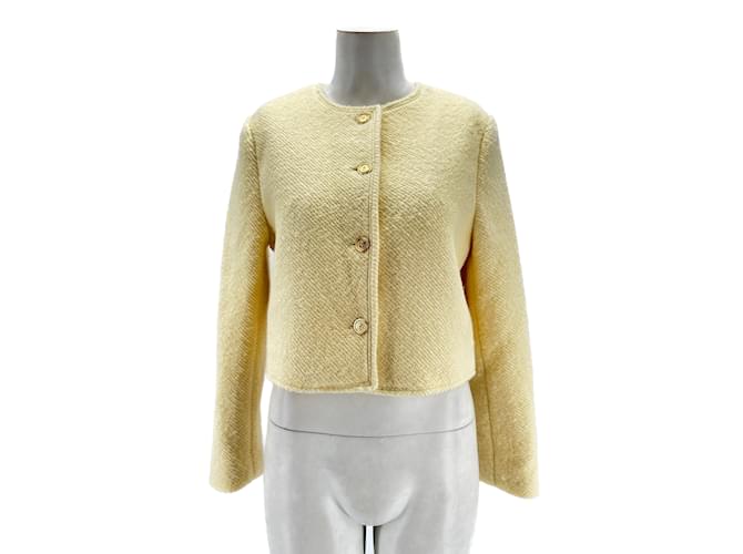 Autre Marque MARCELA LONDON  Jackets T.International S Wool Yellow  ref.1208394