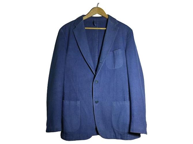 Autre Marque Blazers Jackets Blue Cotton  ref.1208421
