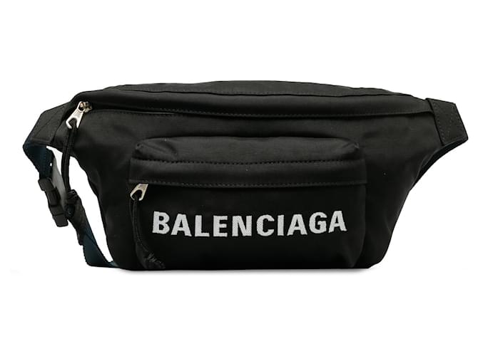 Balenciaga Black Nylon Everyday Belt Bag Cloth  ref.1208511