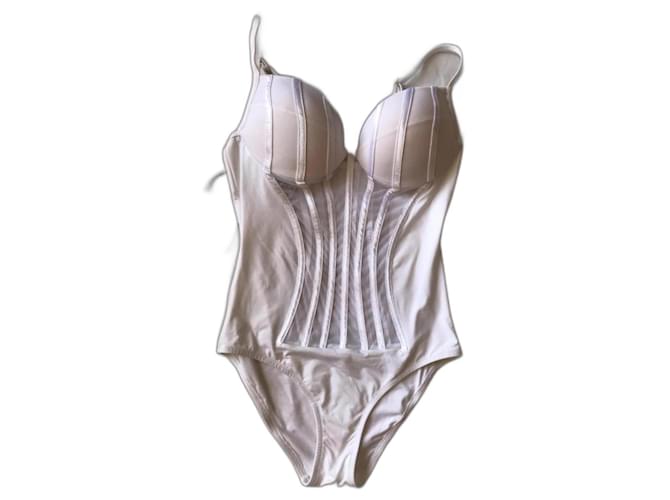 La Perla white swimsuit - 36 Lycra  ref.1208600