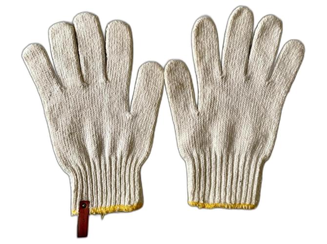 "The Elegant Glove - Hermès 1990" Beige Cotton  ref.1208601