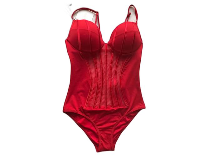 red swimsuit La Perla - 38 b Lycra  ref.1208603