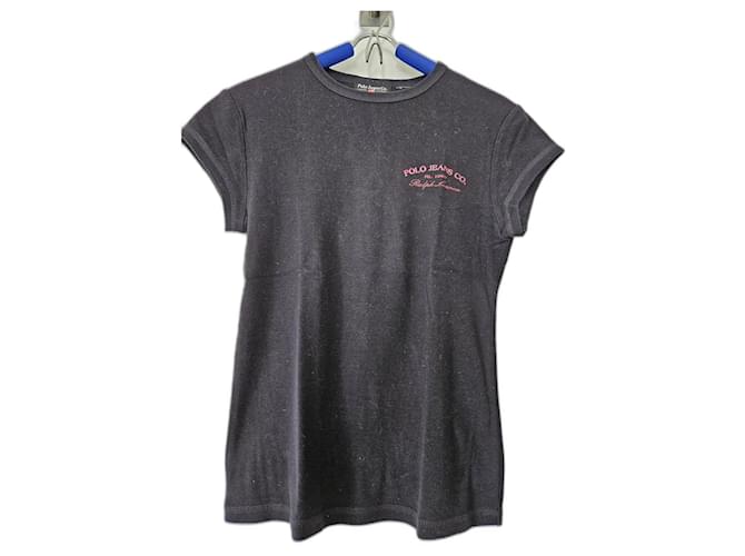 Polo Ralph Lauren T-shirt Black Cotton  ref.1208637