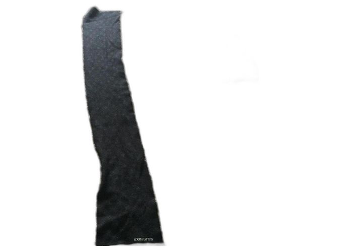 Montsouris Louis Vuitton Sciarpa Louis Vuttion My Monogram Eclipse Nero Grigio 