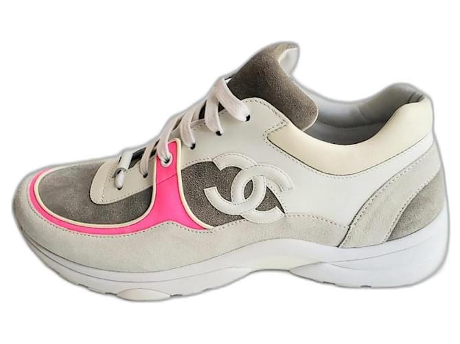 Chanel Sneakers Pink Leather  ref.1208668