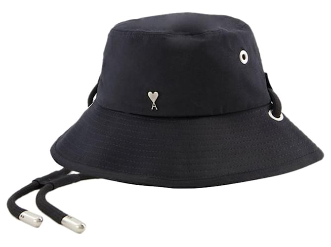 Sombrero de pescador Adc - AMI Paris - Algodón - Negro  ref.1208676