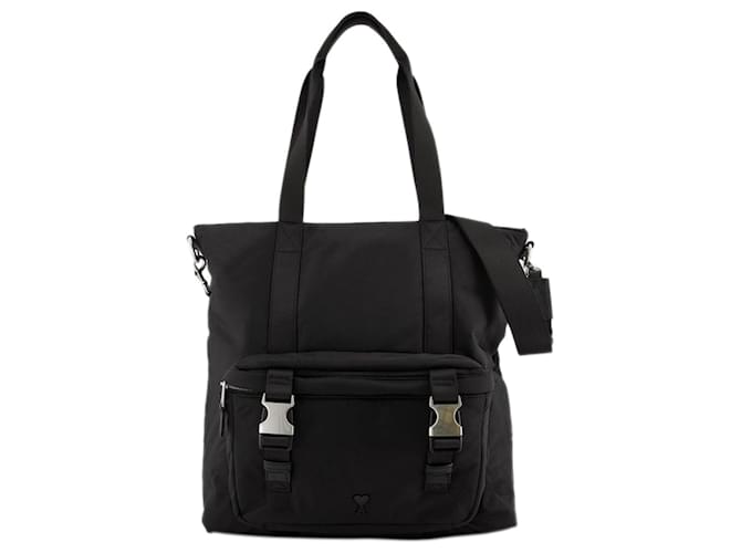 Sac Shopper Ami De Coeur - AMI Paris - Synthétique - Noir  ref.1208700