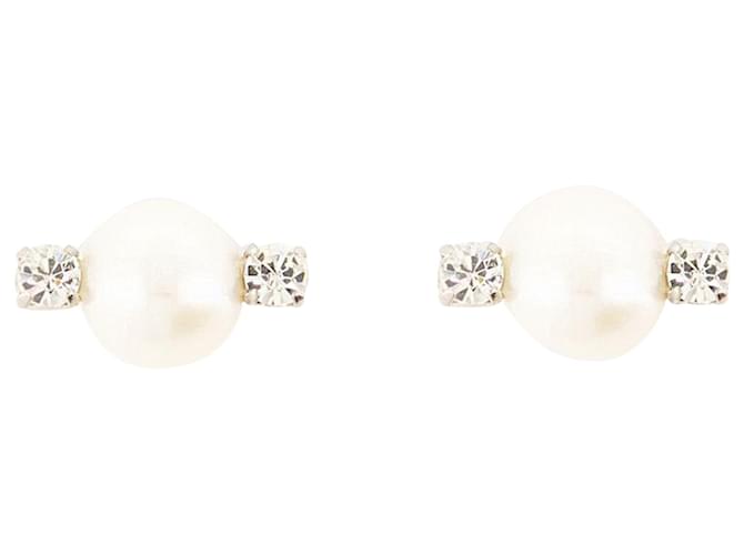 Boucles d'oreilles mini perles et doublées de cristal - Simone Rocha - Blanc  ref.1208705