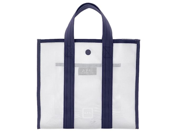 Apc Petit sac cabas Louise - A.P.C. - PVC - Bleu Plastique  ref.1208707