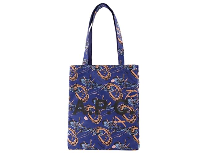 Apc Lou Reversible Shopper Bag - A.P.C. - Synthetic - Blue  ref.1208712