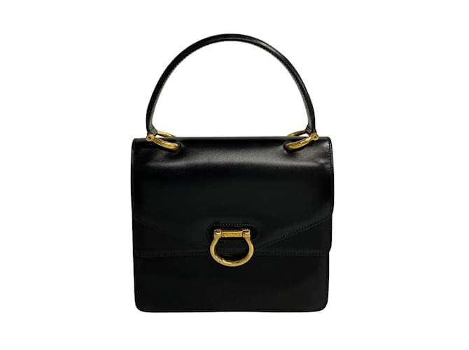 Céline Bolso de cuero Celine en excelente estado Negro  ref.1208734