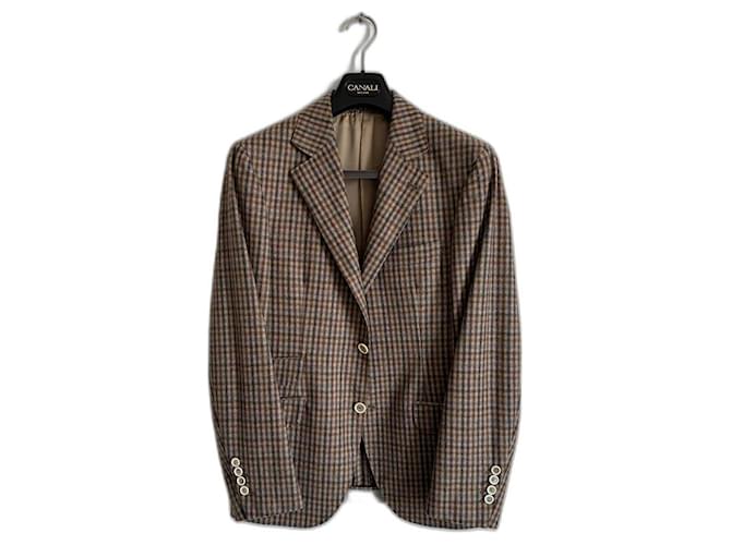Brunello Cucinelli Blazers Jackets Brown Cashmere Wool  ref.1208760