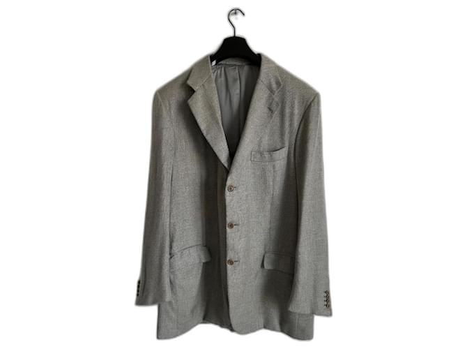 Kiton Blazers Jackets Grey Cashmere  ref.1208761