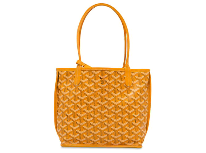 Goyard Yellow Mini Reversible Anjou Tote Bag Cloth Cloth  ref.1208792