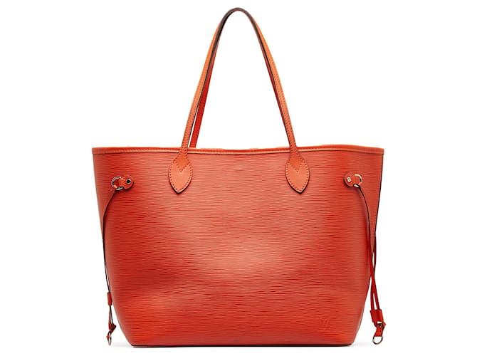 Louis Vuitton Orange Epi Neverfull MM Leather  ref.1208822