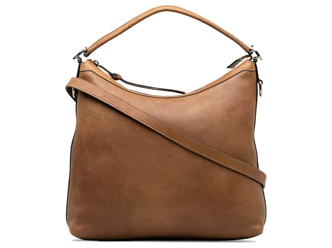 Gucci Brown Miss GG Satchel Leather Pony-style calfskin  ref.1208826
